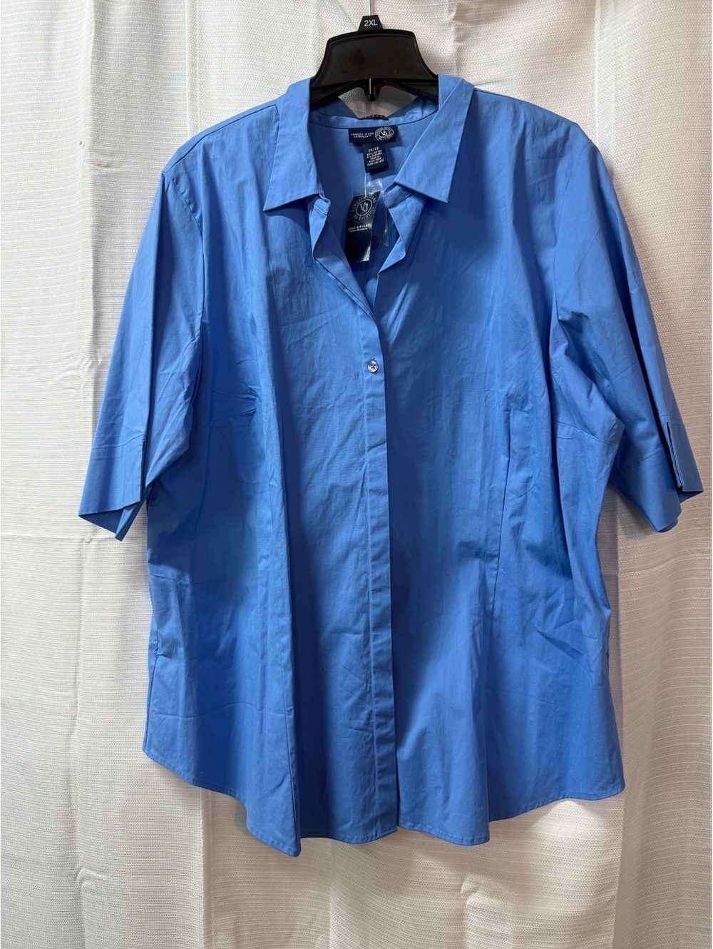 Venezia Jeans Blue Stretch Button-Up Shirt Size 26/28
